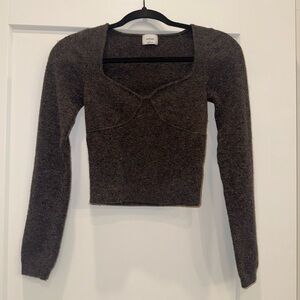 Wilfred Charcoal Knit Sweater